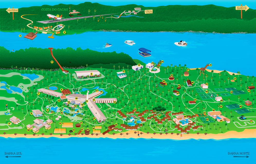 Mapa do Resort 